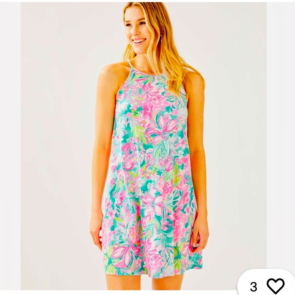 Lilly Pulitzer Margot Swing Dress in Hot On The Scene EUC